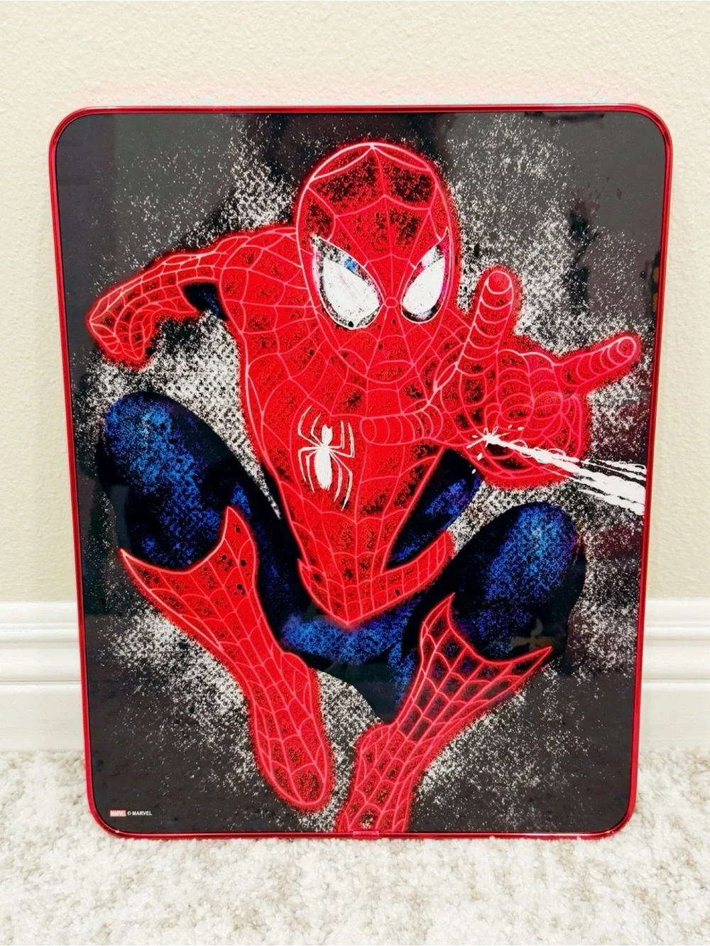 Marvel Spider-Man Red and Black Wall Art Panel